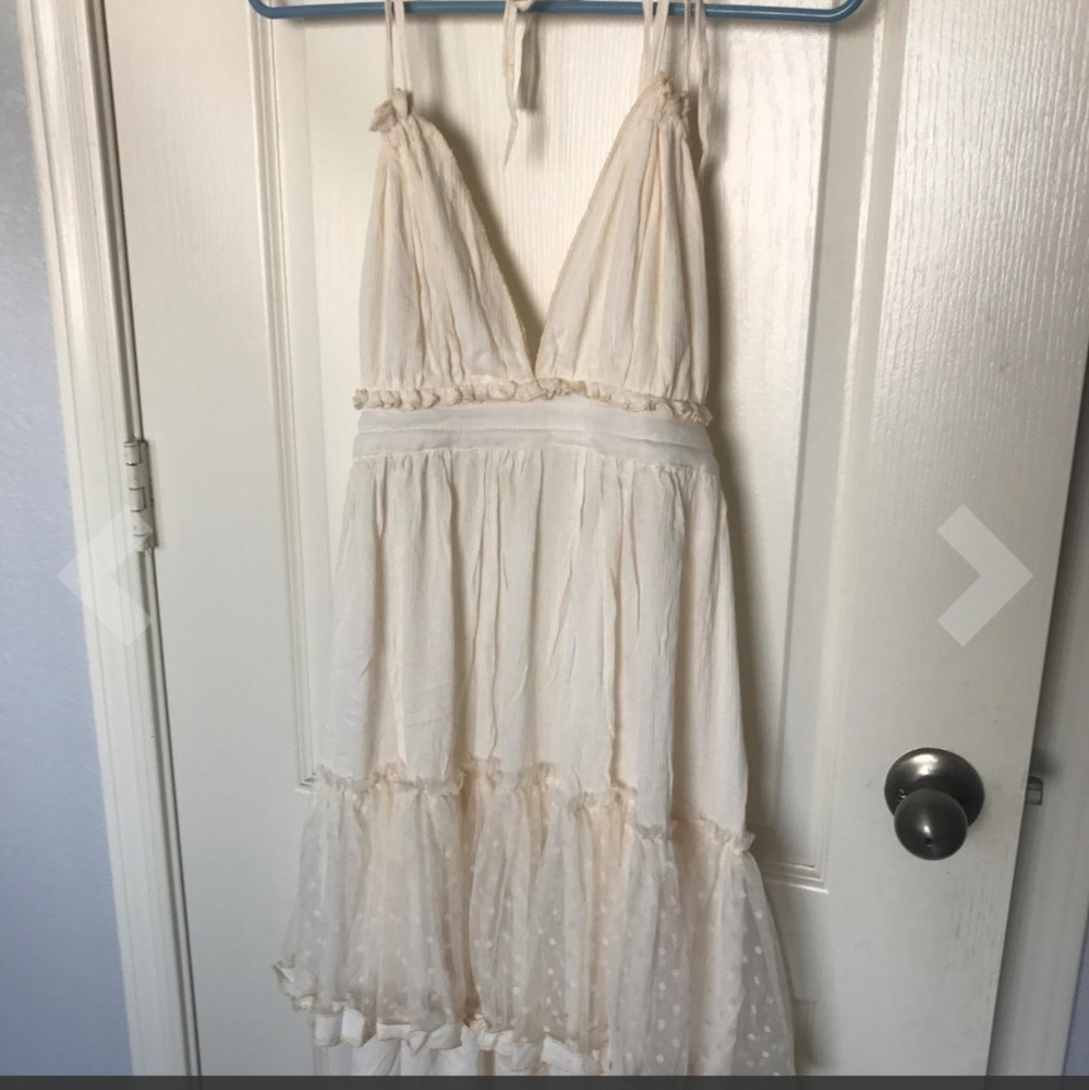 Romantic Bohemian Mini Halter Dress - Picture 3 of 8